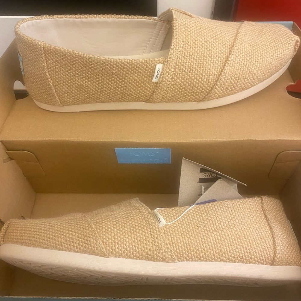 BURLAP BEIGE TOM SHOES